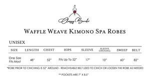 Bride and Groom Waffle Weave Spa Robe Set