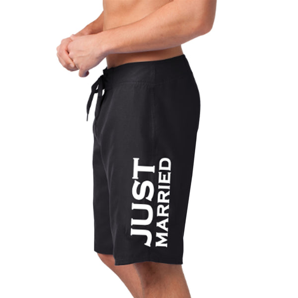 Just married swim trunks on sale