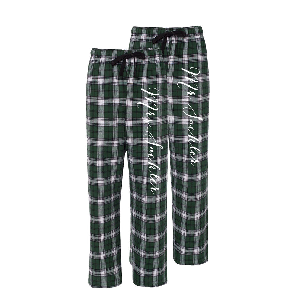 Mr. and Mrs. Personalized Pajama Pants