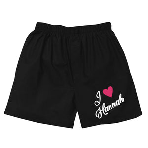 Personalized "I LOVE" Boxer Shorts