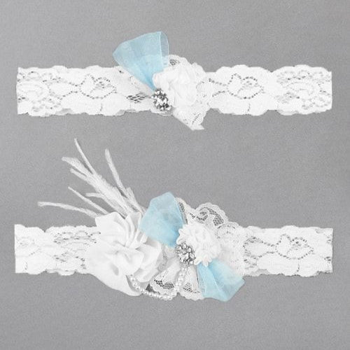 Something Blue Personalized Wedding Garter – Classy Bride