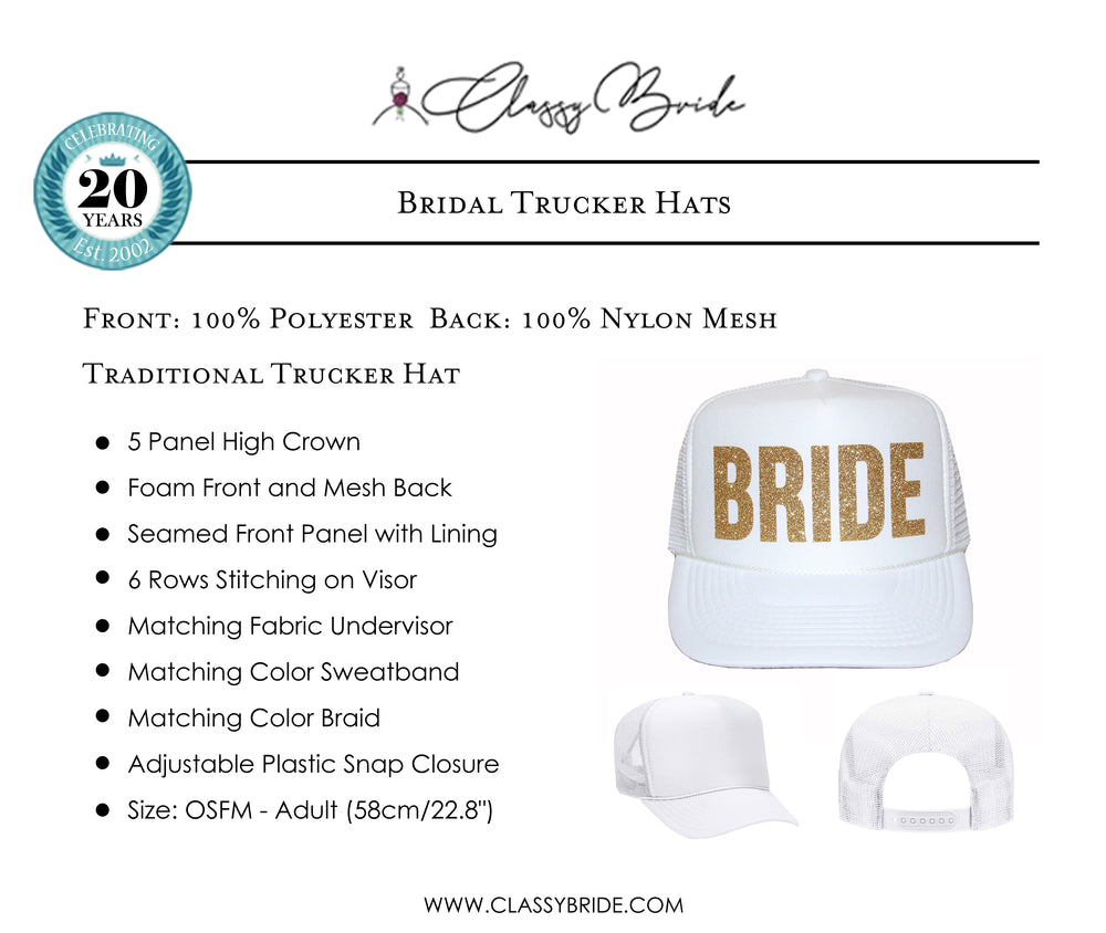 Bride Script Trucker Hat