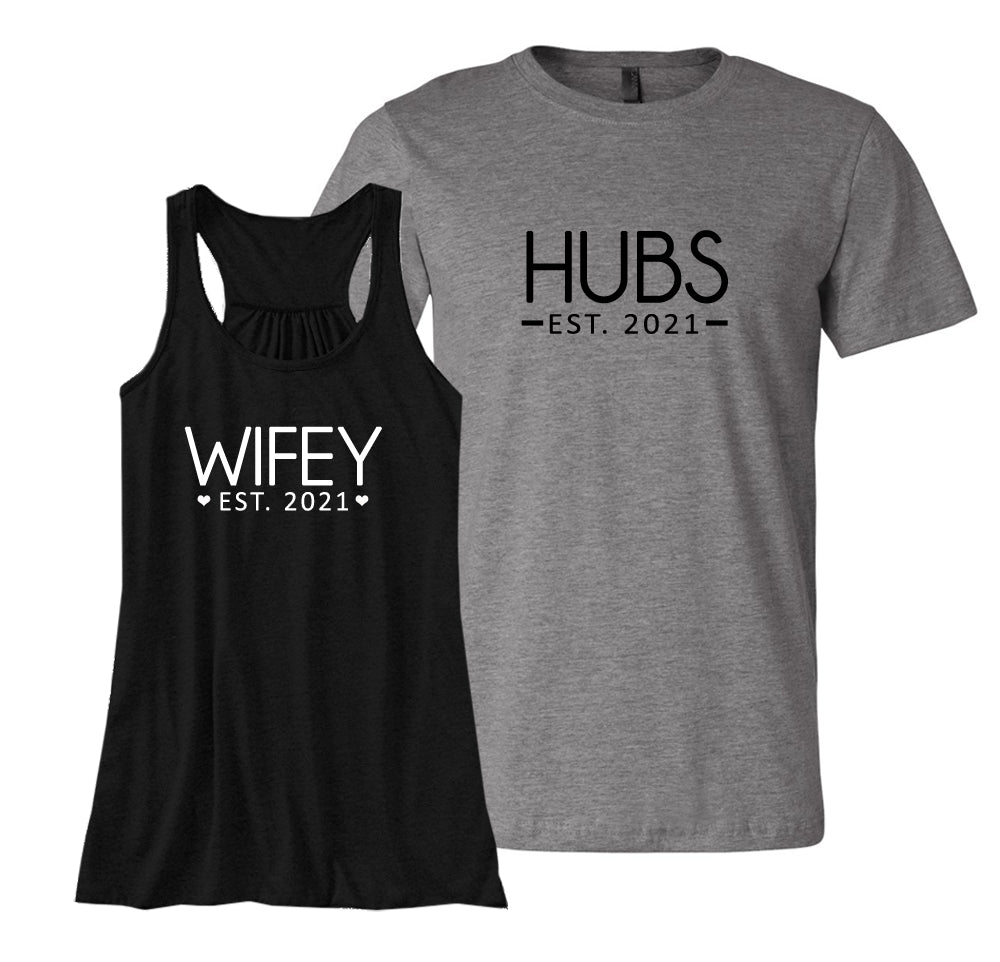 Wifey Hubs Shirts, Wifey T-Shirt, Hubby T-Shirt