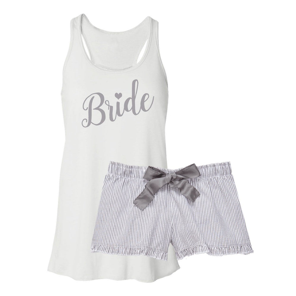 Bride Pajamas, Bridal Shower Gifts, Bride to Be, Something Blue, Bridal Lingerie, Honeymoon Lingerie