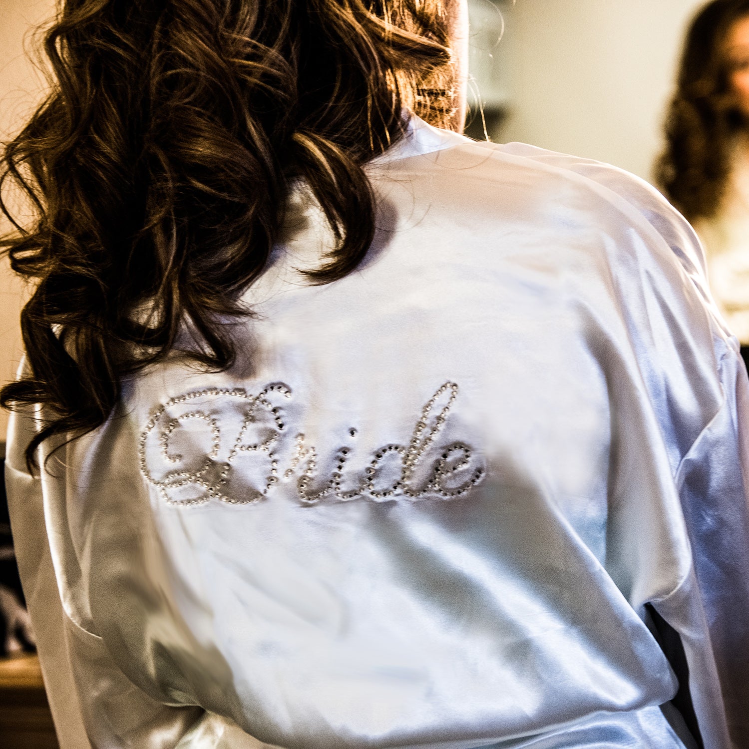 Bride Robe, Rhinestone Bridal Robe, Bride Rhinestone Robe – Classy Bride