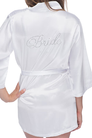 Bride Robe, Rhinestone Bridal Robe, Bride Rhinestone Robe – Classy Bride