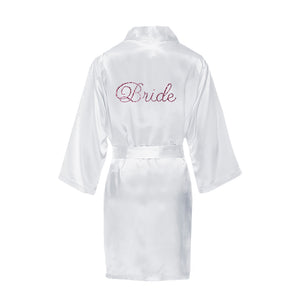 
            
                Load image into Gallery viewer, Satin Flower Girl Robe with Title on Back
            
        