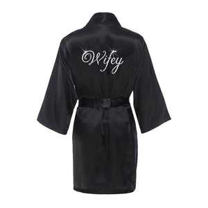Rhinestone Wifey Robe