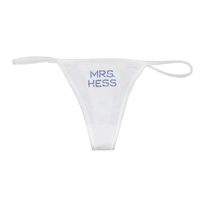 Personalized Mrs. Thong with Swarovski Crystals