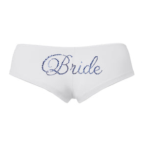 Rhinestone Bride Boyshorts, Bridal Boyshorts, Bridal Underwear