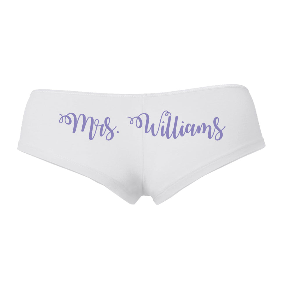 Hubby Wifey Personalized Underwear Set, Custom Bridal Underwear