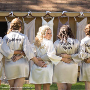 Rhinestone Bridal Party Robes, Wedding Day Robes, Rhinestone Robes – Classy  Bride