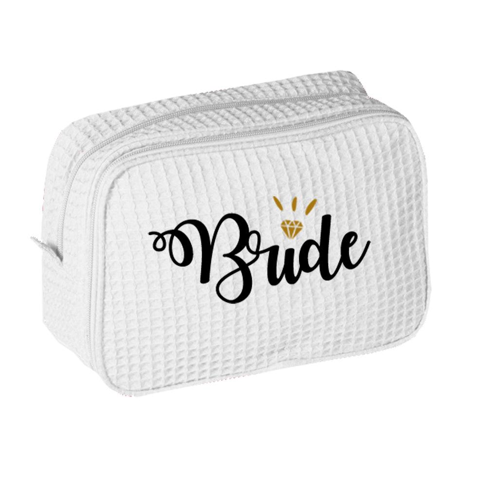 KABOER Wedding Bride Makeup Bag Bride Cosmetic Canvas Bag Cosmetic Bag For  Women Brides Wedding Parties - Walmart.com