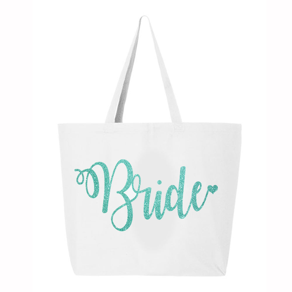 Bride Glitter Tote Bag