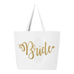 Bride Tote Bag, The Bride's Bag, Bride Bag, Bride Glitter Tote Bag