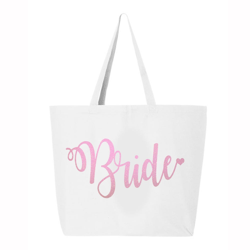 Bride Glitter Tote Bag