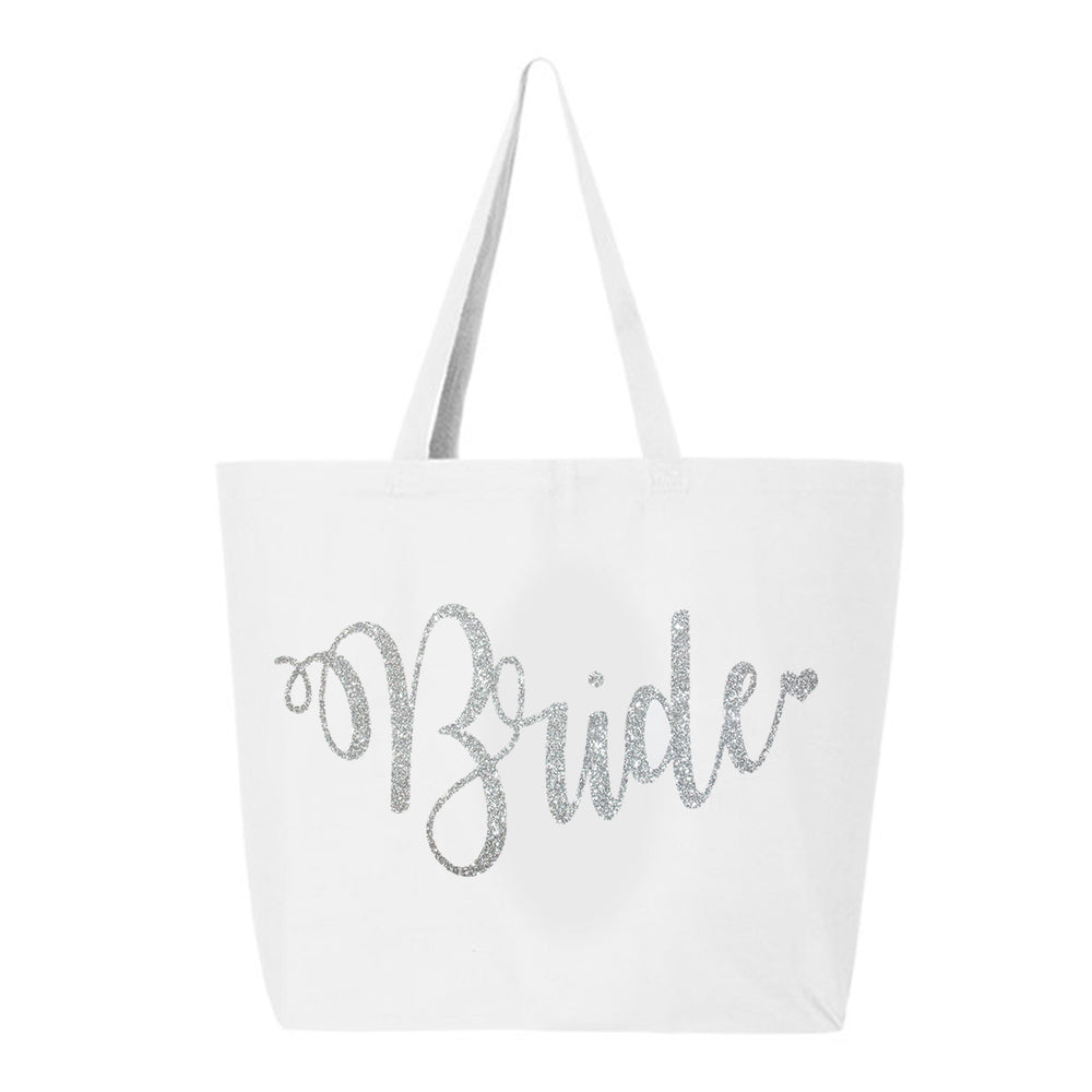 Bride Glitter Tote Bag