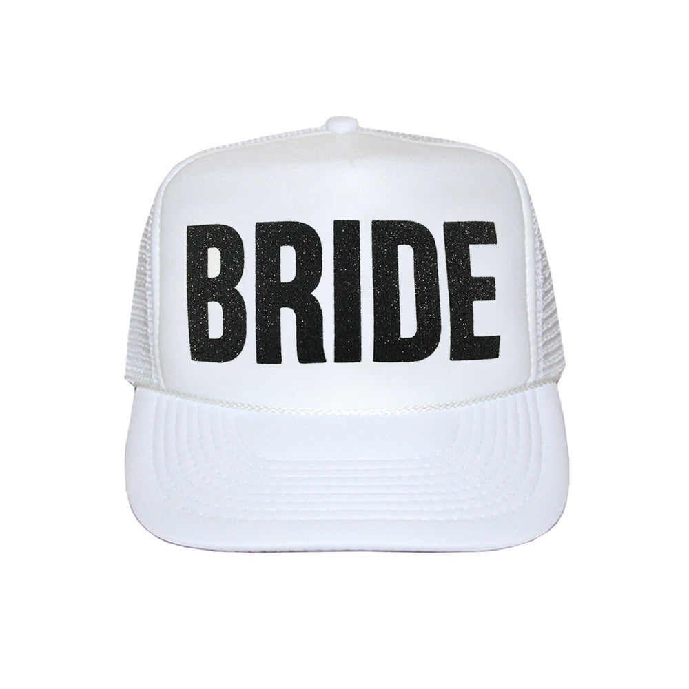 Bride Glitter Trucker Hat