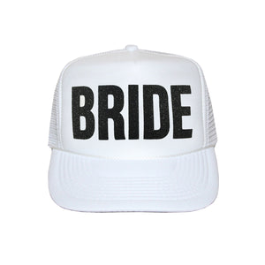 Bride Glitter Trucker Hat
