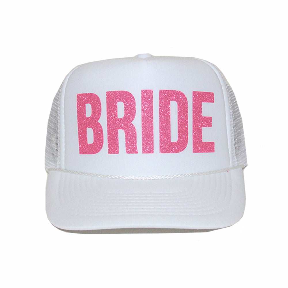 Bride Glitter Trucker Hat