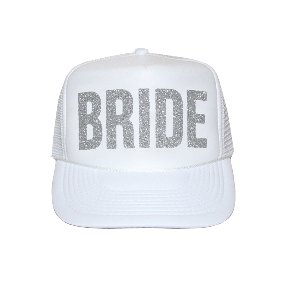 
            
                Load image into Gallery viewer, Bride Glitter Trucker Hat
            
        
