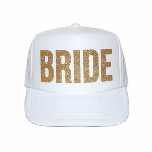 Bride Glitter Trucker Hat