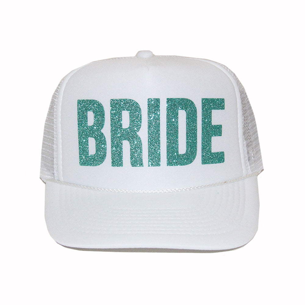 
            
                Load image into Gallery viewer, Bride Glitter Trucker Hat
            
        
