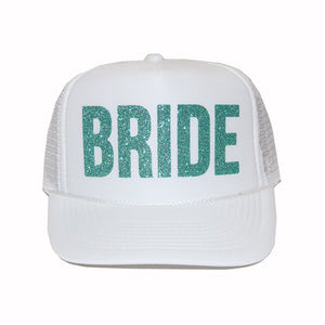 Bride Glitter Trucker Hat