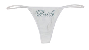 Rhinestone Bride Thong