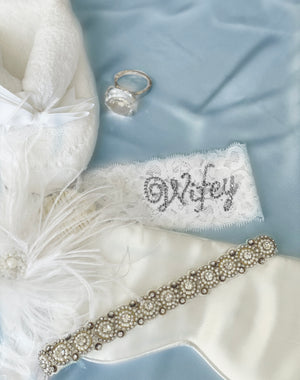 Wifey Darling Lace Bridal Thong