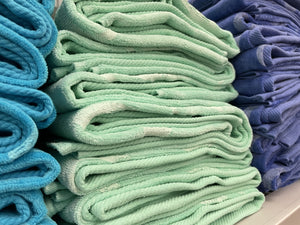 Mr. and Mrs. Towel Set - Black and Turquoise