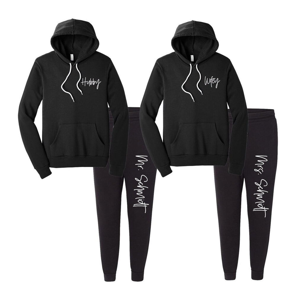 Personalized Hubby Wifey Honeymooners Set