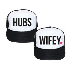 HUBS and WIFEY Trucker Hat Set