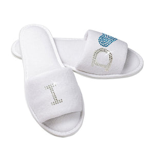 I Do Rhinestone Slippers