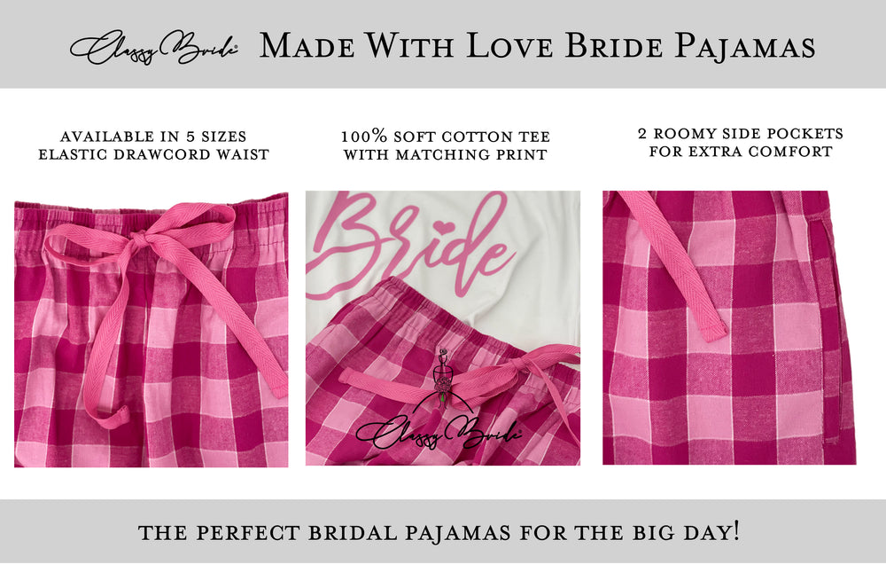 Made with Love Personalized Bride Pajama Set
