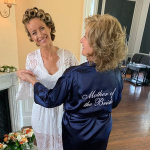 
            
                Load image into Gallery viewer, Mother of the Bride Satin Robe
            
        