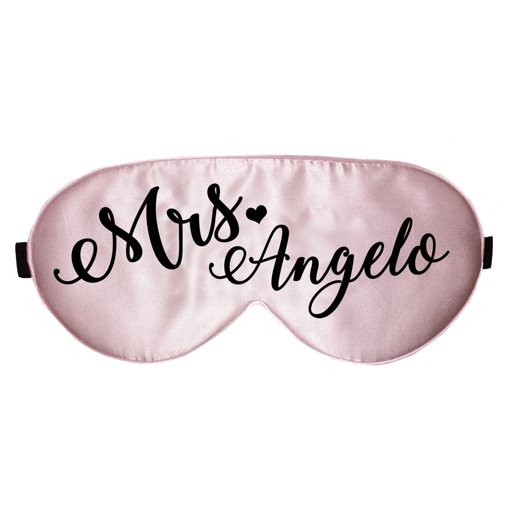 Personalized Sleep Mask, Eye Mask, Custom Eyemask, Mrs. Sleep Mask