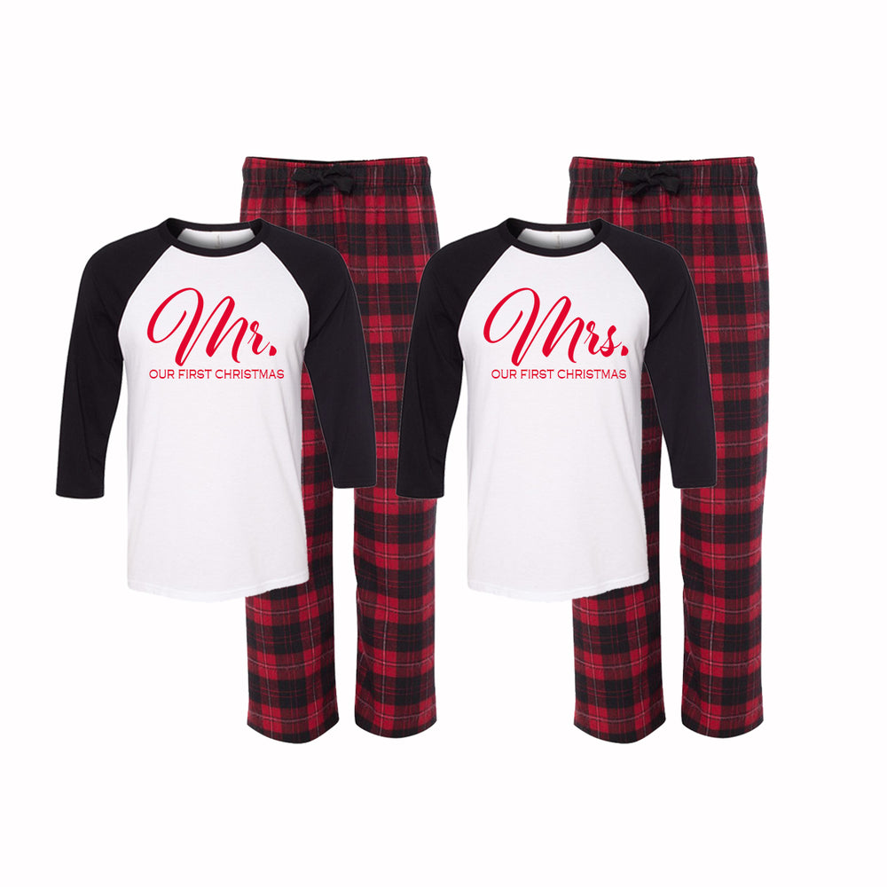 
            
                Load image into Gallery viewer, Our First Christmas Pajama Set - Buffalo Plaid
            
        