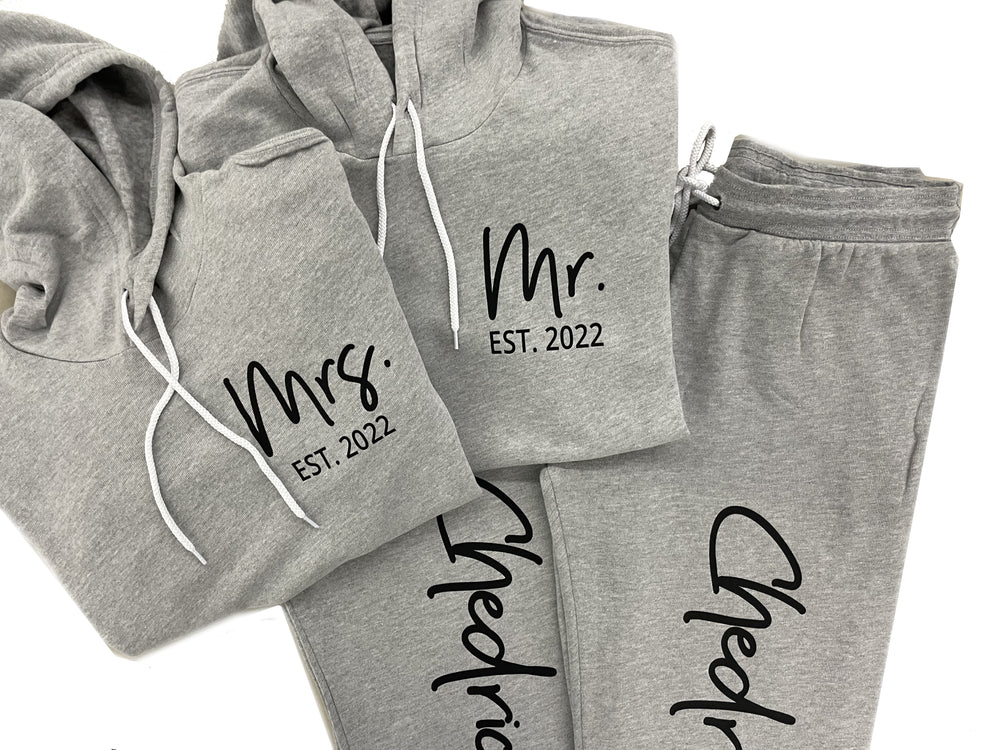 Personalized Hubby Wifey Honeymooners Set