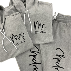 Personalized Mr. and Mrs. Honeymooners Set