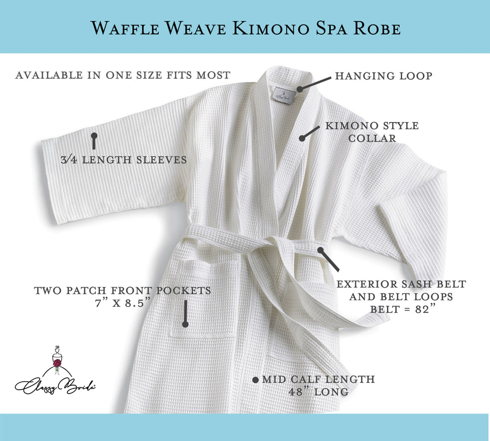 Personalized Mr. and Mrs. Waffle Weave Spa Robe Set