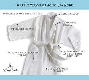 Personalized Mr. and Mrs. Waffle Weave Spa Robe Set