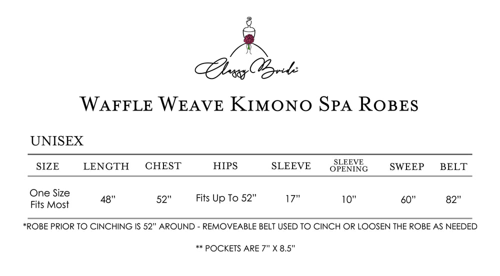 Personalized Mr. and Mrs. Waffle Weave Spa Robe Set