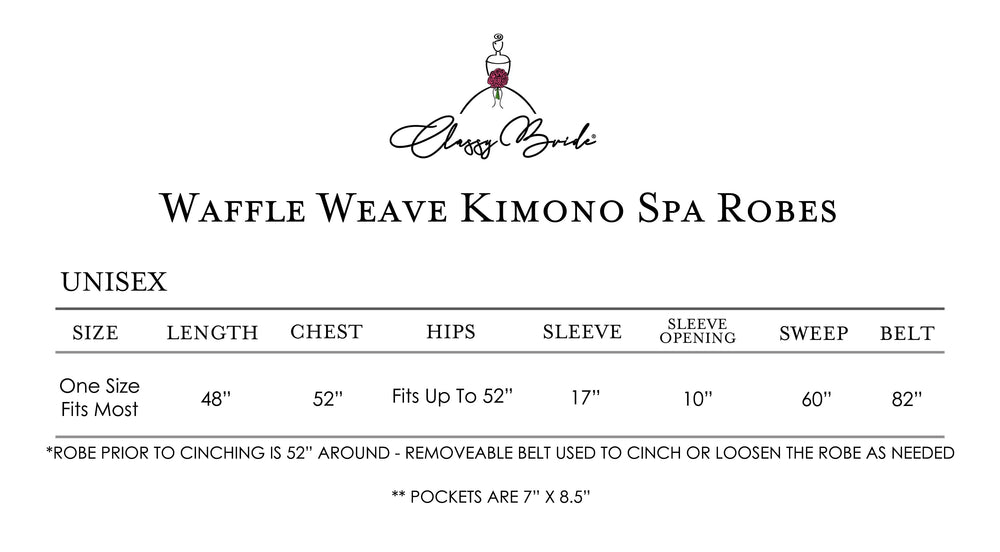 Mr. and Mrs. Waffle Weave Spa Robe Set