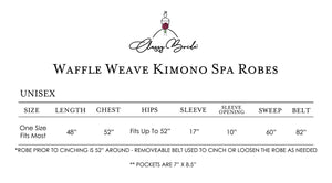 Mr. and Mrs. Waffle Weave Spa Robe Set