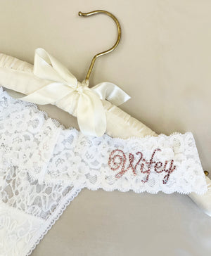 Wifey Darling Lace Bridal Thong