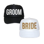 Bride and Groom Hats, Couples Gifts, Wedding Hats, Bride and Groom Gifts