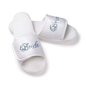 Bridal Slippers with Rhinestone Bride