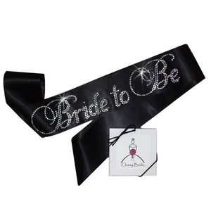 Rhinestone Bride to Be Sash