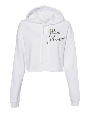 Personalized Camila Crop Hoodie